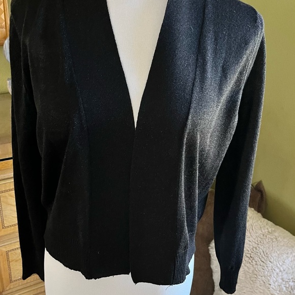 Premise Elegant Black Open-Front Shrug - Picture 1 of 5